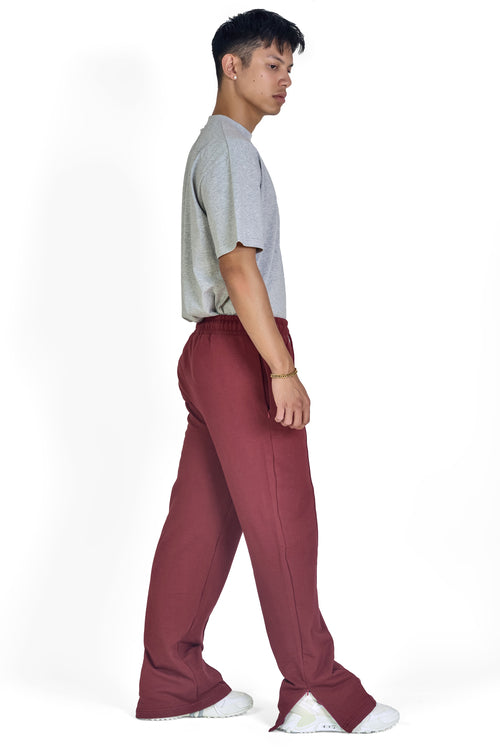 SIDE SLIT TROUSER WITH CREASE